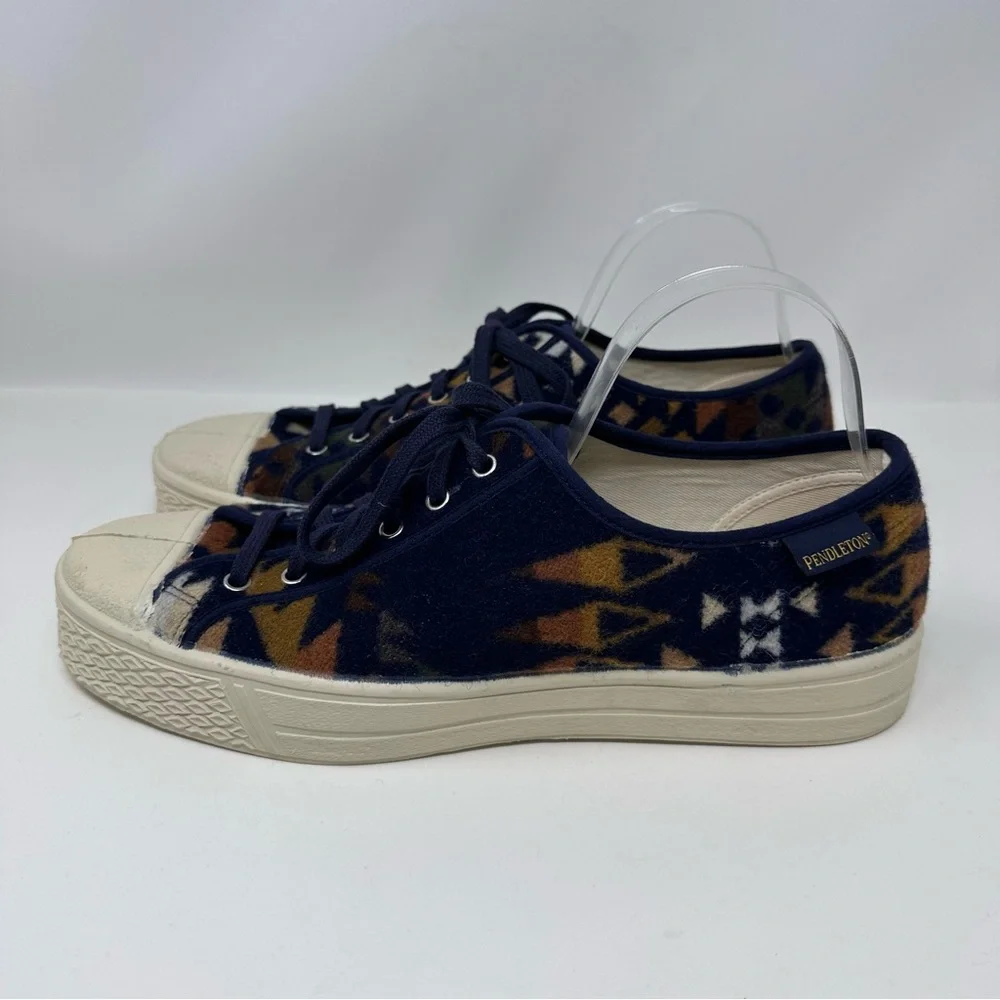 Pendleton Rare Mission Trail Wool Low Tops Sneakers Blue Size 45, US 12